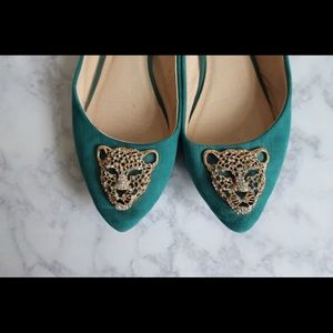 Aldo sparkly leopard flats